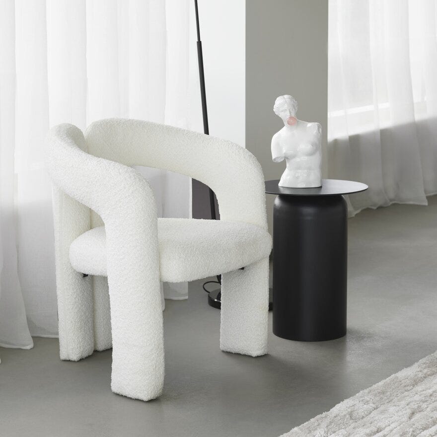 Sindig JORAN Sidebord Ø40 cm i Svart