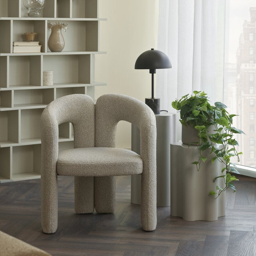 MATHIAS Loungestol i Beige/natur