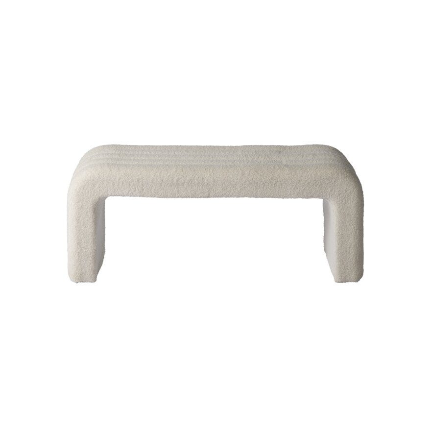 OLEA Benk 100x35 cm i Hvit