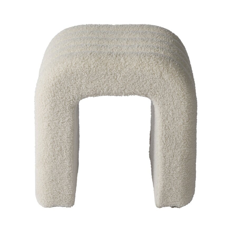 OLEA Puff 40x35 cm i Hvit