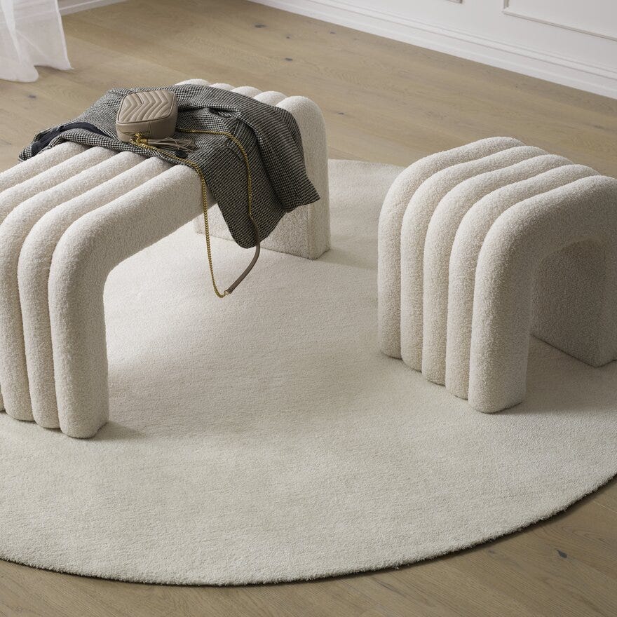 OLEA Puff 40x35 cm i Hvit