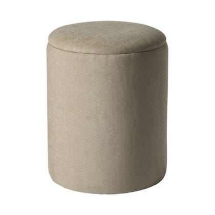 PABLO Puff Ø35 cm i Beige/natur