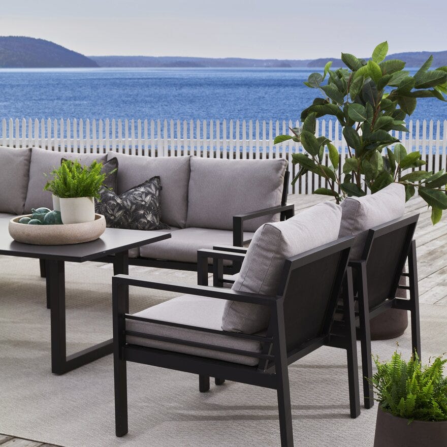 PORTO Loungestol i Beige/natur
