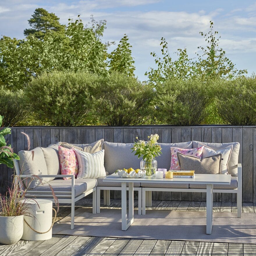 PORTO Hjørnesofa i Beige/natur