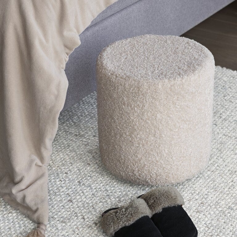SHAUN Puff Ø35 cm i Hvit