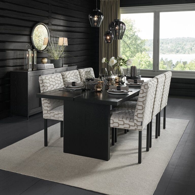 Signature Collection By Halvor Bakke SIGNATURE 1800 Spisebord 100x220 cm i Svart designet av Halvor Bakke