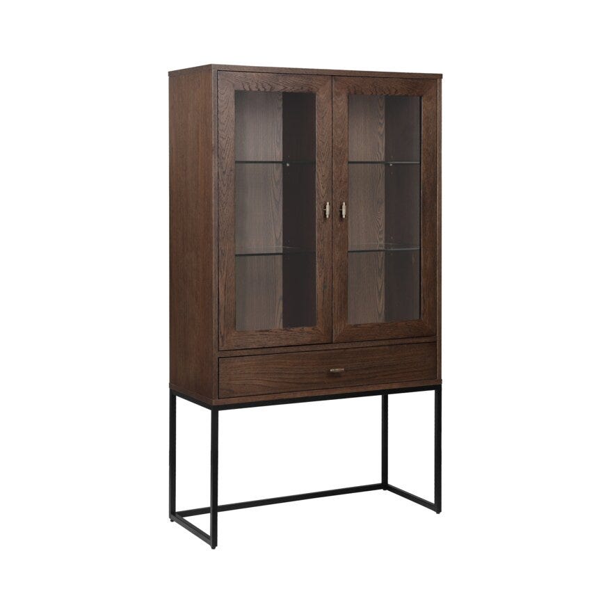 Signature Collection By Halvor Bakke SIGNATURE 1860 Vitrineskap 90x40 cm i Brun designet av Halvor Bakke