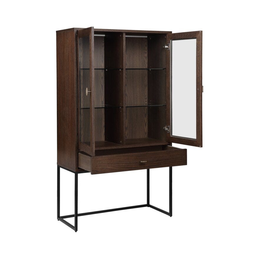 Signature Collection By Halvor Bakke SIGNATURE 1860 Vitrineskap 90x40 cm i Brun designet av Halvor Bakke