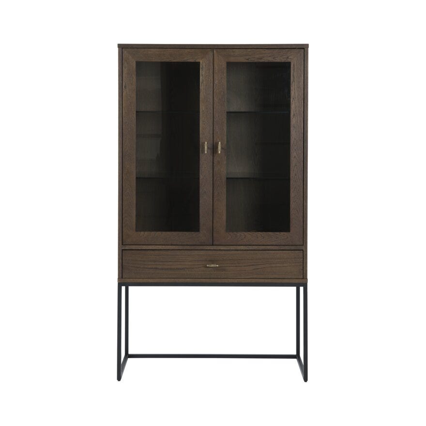 Signature Collection By Halvor Bakke SIGNATURE 1860 Vitrineskap 90x40 cm i Brun designet av Halvor Bakke