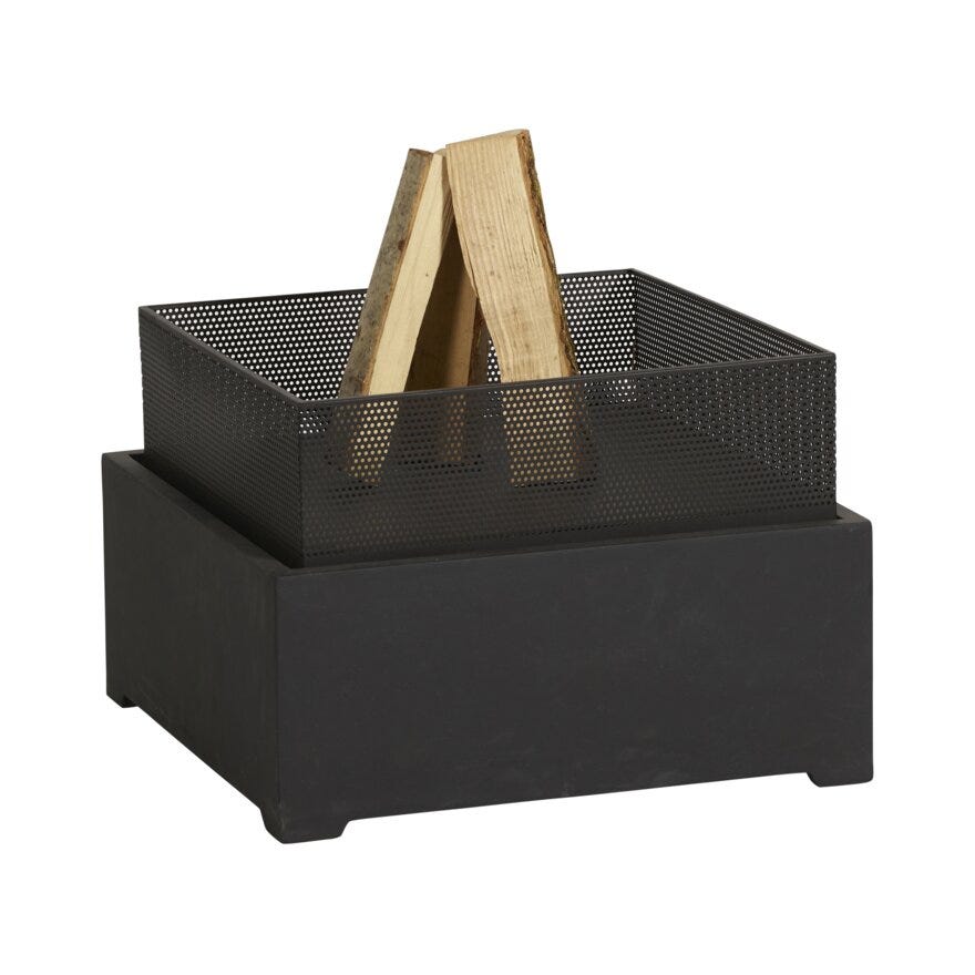 SQUARE Utepeis 55x55 cm i Svart