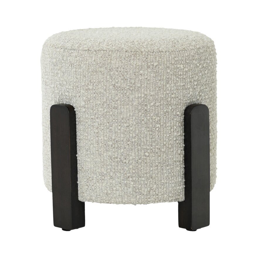 Sindig WEST Puff Ø42 cm i Hvit