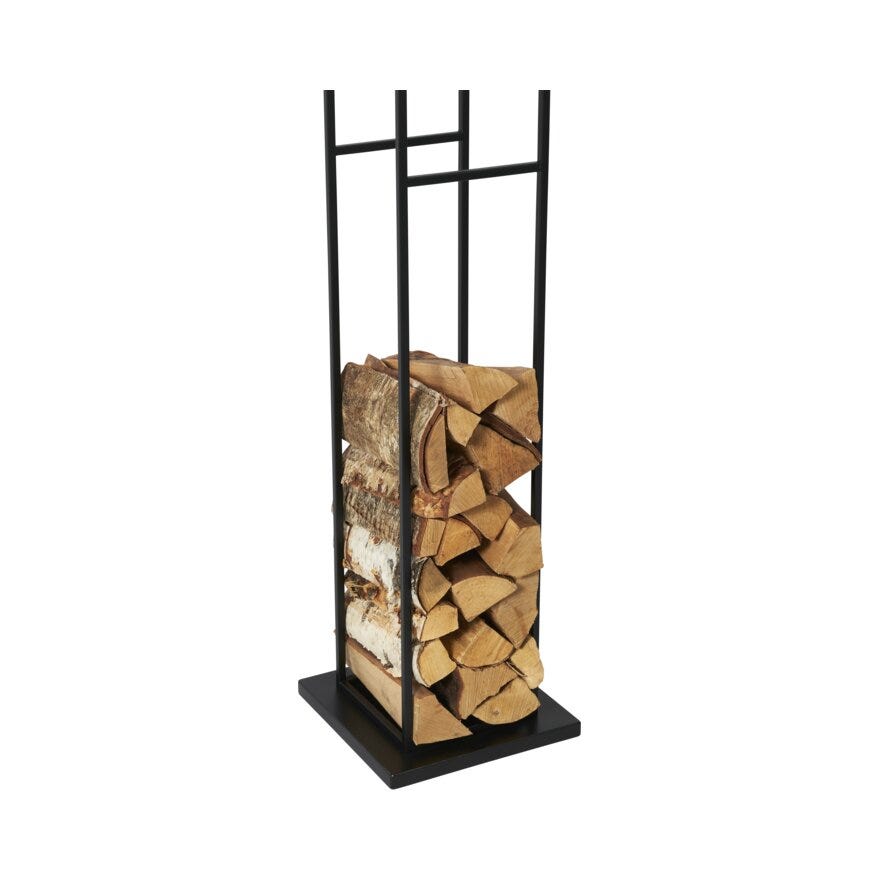WOOD Vedstativ H:180 cm i Svart