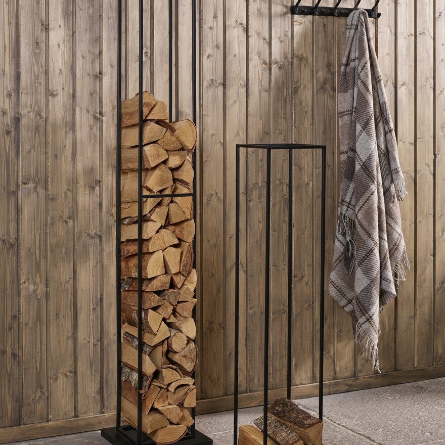 WOOD Vedstativ H:115 cm i Svart