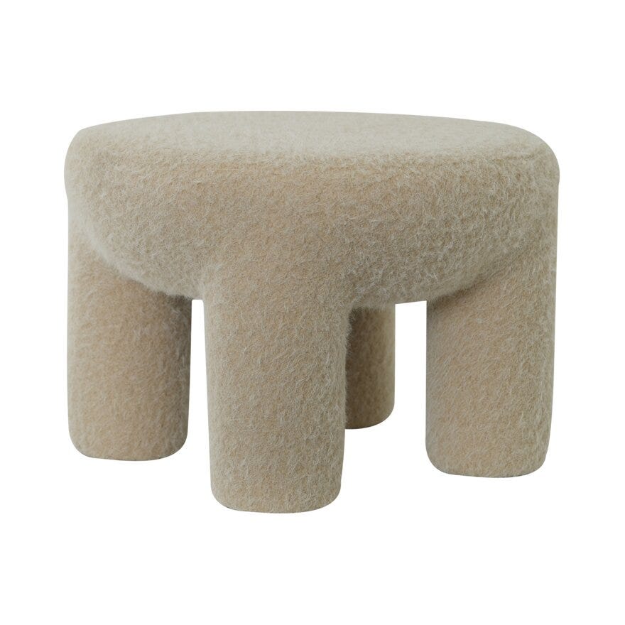 Sindig YOUNG Puff Ø54 cm i Hvit