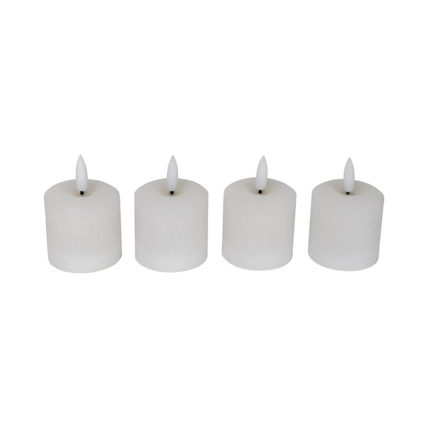 Lun AGNETE LED kubbelys H6 cm i Hvit