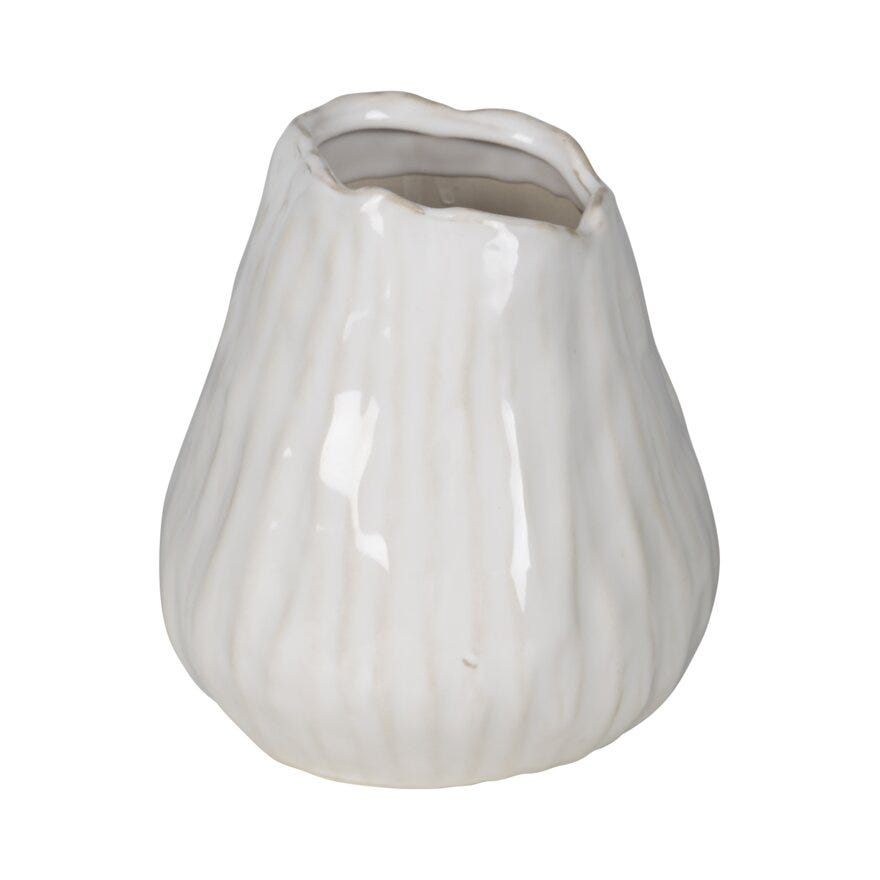 Sindig AKAN Vase H16.5 cm i Hvit