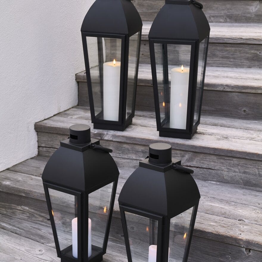 AULI Lykt H53 cm i Svart