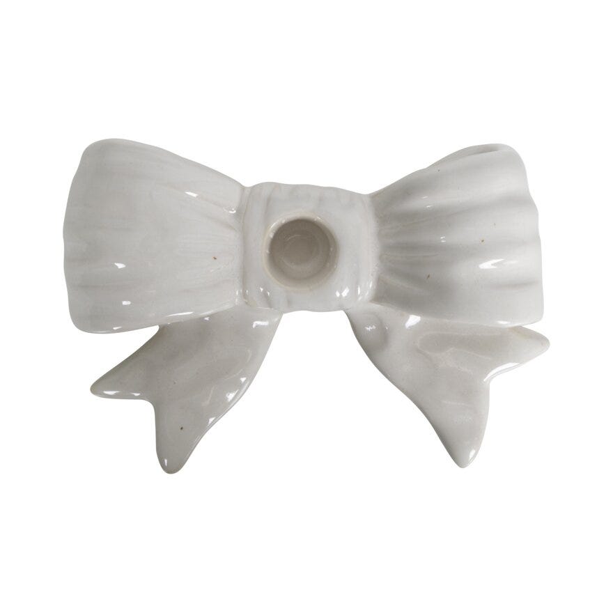 Sindig BAUMANN Julelysestake 10.5x15.2 cm i Hvit