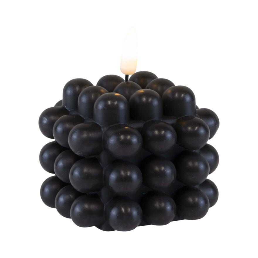 Ly BIRK Kubbelys LED H9 cm i Svart