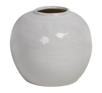 Sindig Blikk hvit vase H15.5