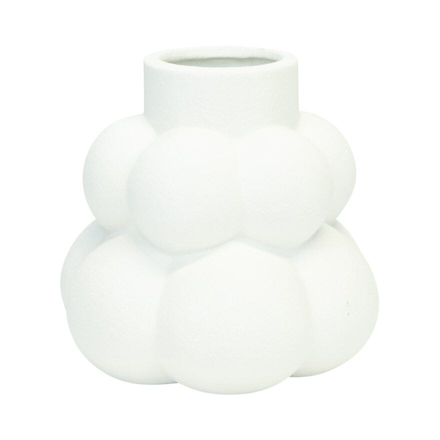 BRIM Vase H13.5 cm i Hvit