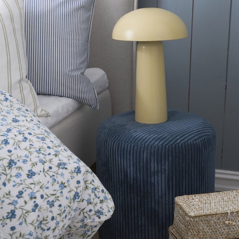 Sindig BROX Bordlampe Ø25 cm i Gul