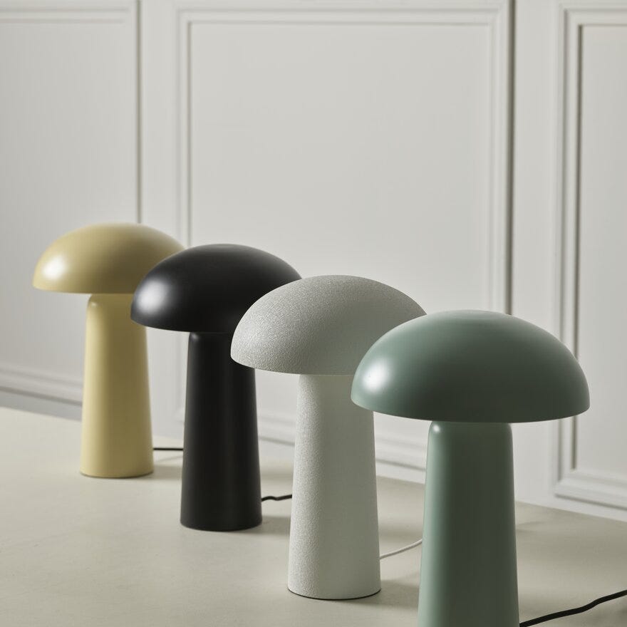 Sindig BROX Bordlampe H38 cm i Hvit