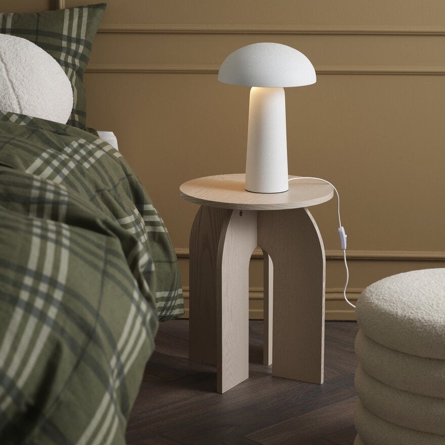 Sindig BROX Bordlampe H38 cm i Hvit