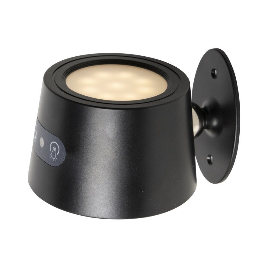 CHARGE Vegglampe H10 cm i Svart