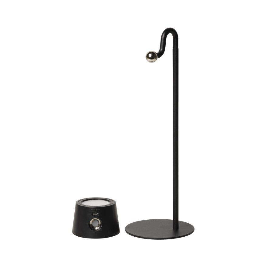 CHARGE Bordlampe oppladbar H35 cm i Svart