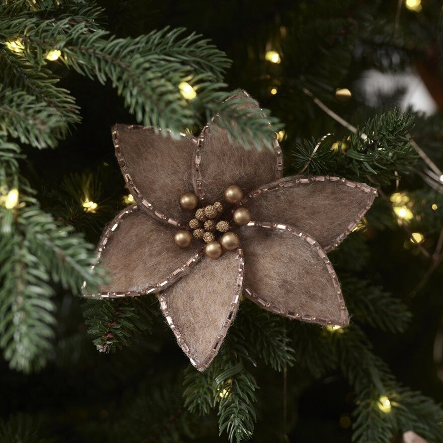 Sindig CLAIRE Juletrepynt Ø15 cm i Brun