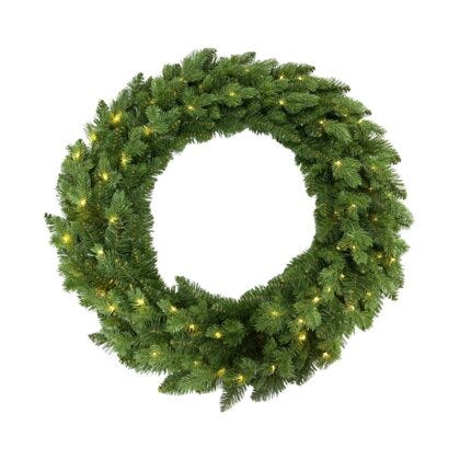 Crean julekrans med lys