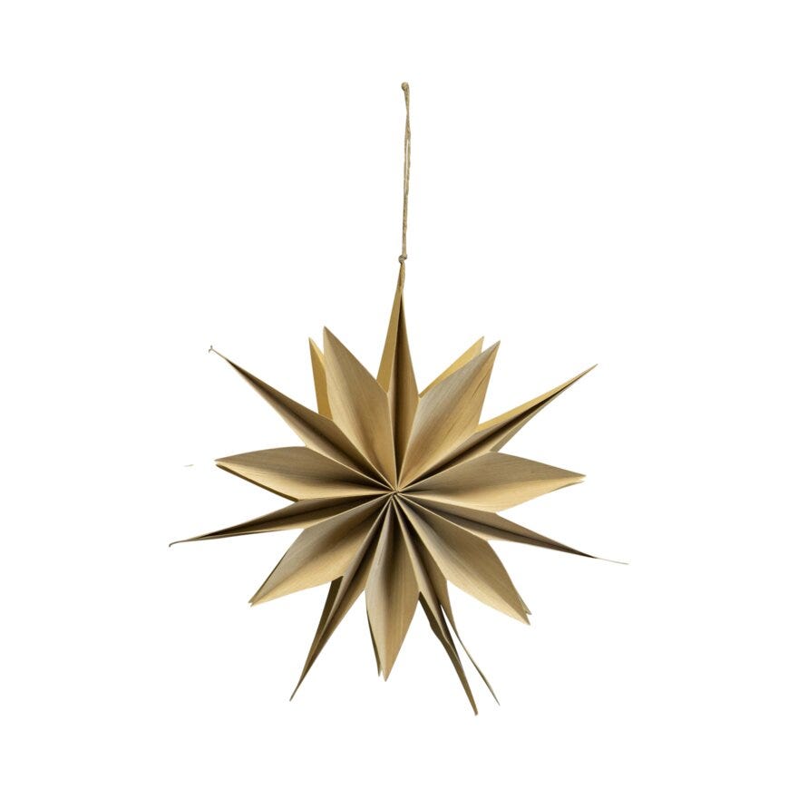 Sindig DARIA Julepynt Ø30 cm i Beige/natur