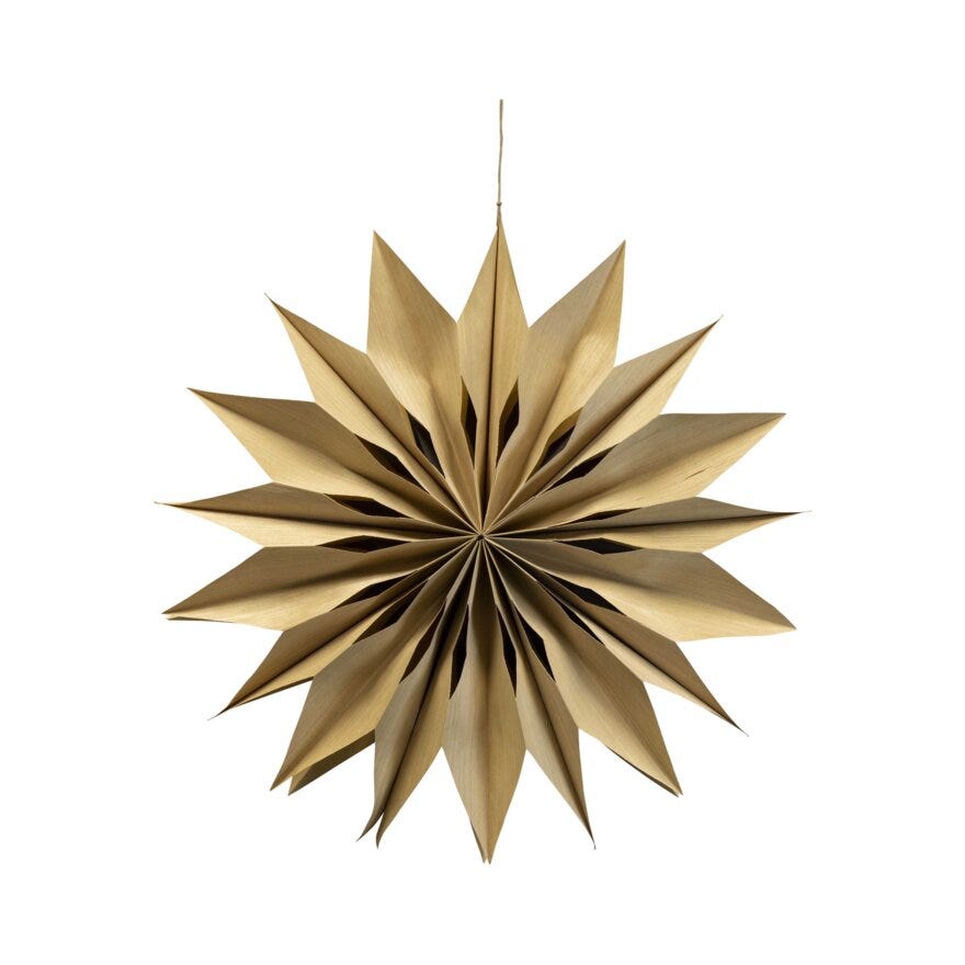 Sindig DARIA Julepynt Ø40 cm i Beige/natur