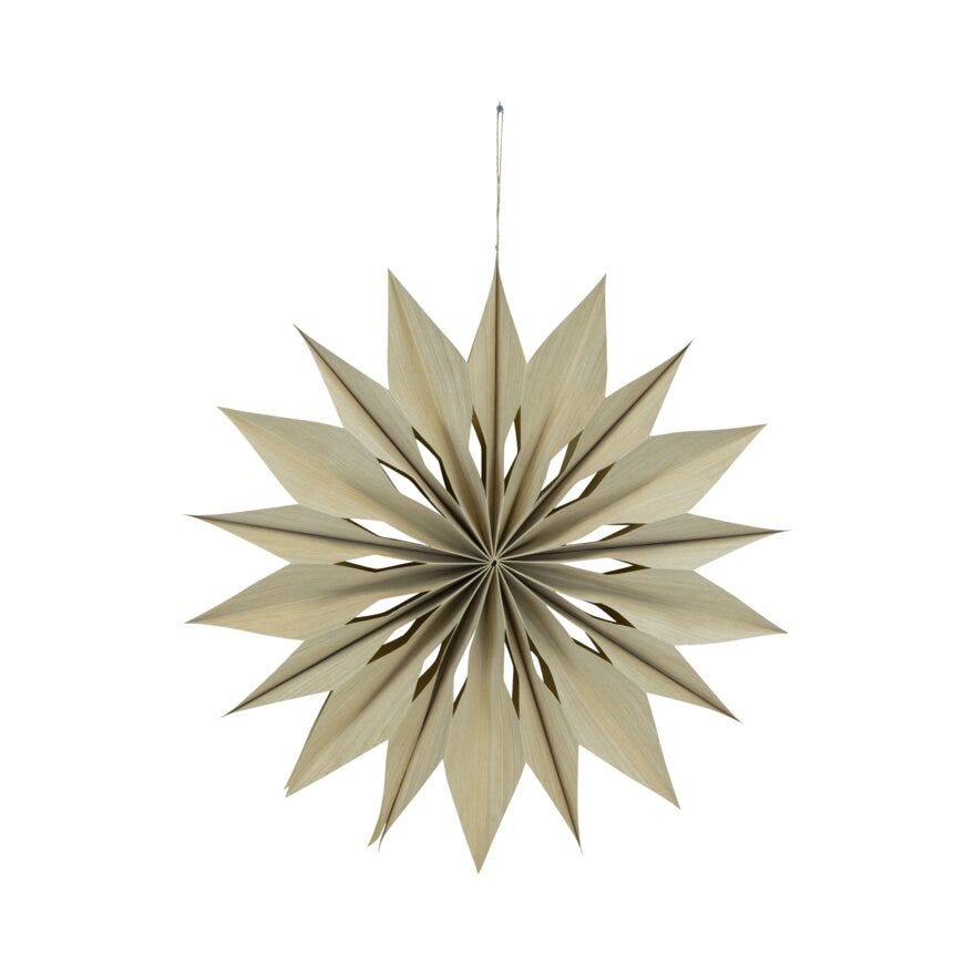 Sindig DARIA Julepynt Ø55 cm i Beige/natur