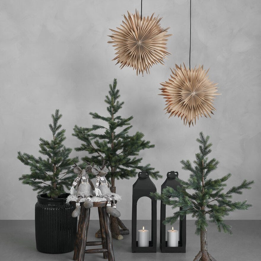 Sindig DARIA Julepynt Ø55 cm i Beige/natur