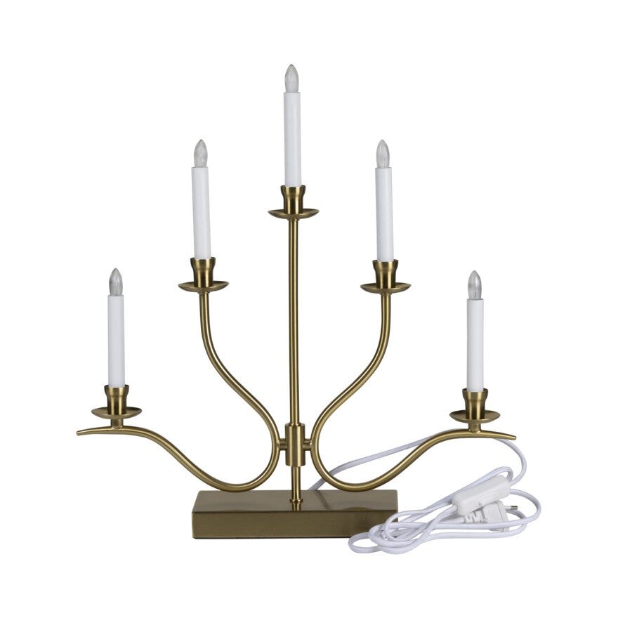 Ly DART Adventsstake 44x8H48 cm i Gull