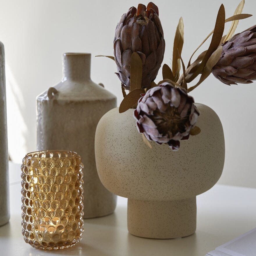 PROTEA Kunstig blomst H60 cm i Brun
