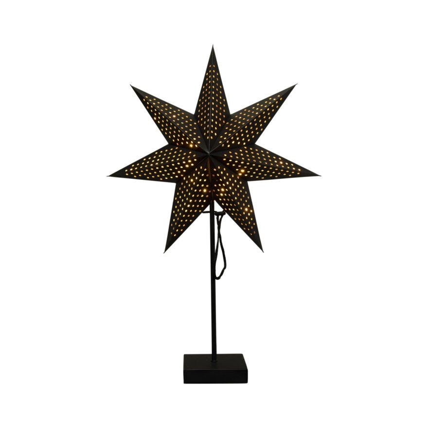 ELLA Papirstjerne Ø45 cm i Svart