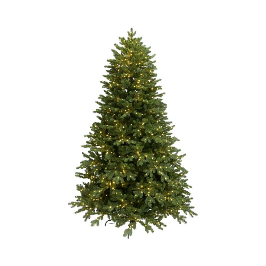 Ly FJELLVIK Juletre med lys H210 cm i Grønn