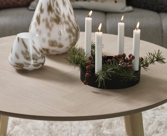Sindig GABRIELLE Adventsstake Ø20 cm i Svart