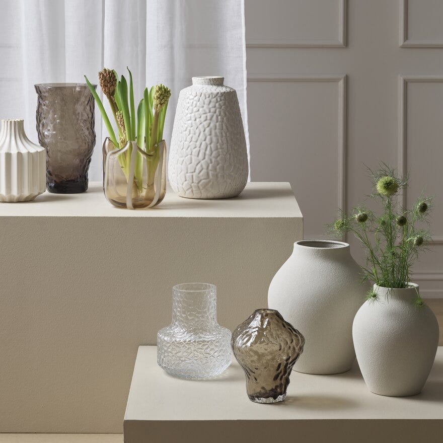 Sindig GILLI Vase H27.5 cm i Beige/natur