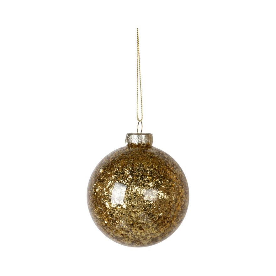Sindig GLAM Julekule Ø8 cm i Gull