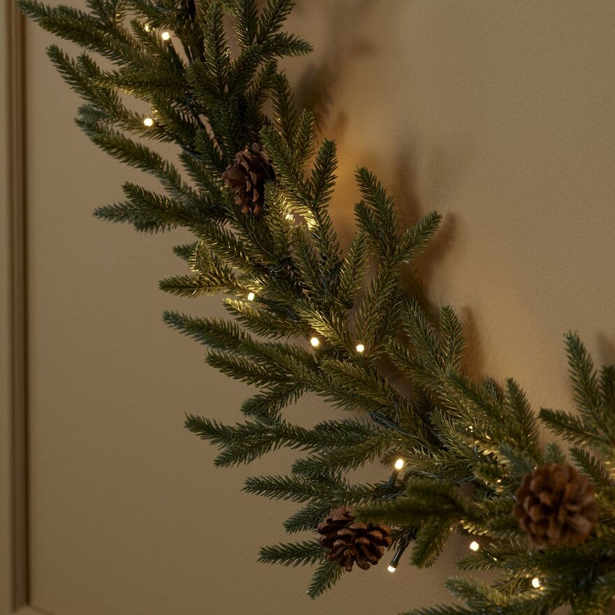 Ly GLIME Julekrans Ø100 cm i Grønn
