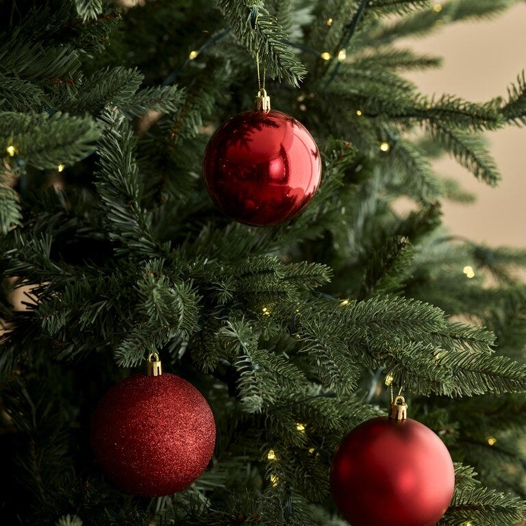 Sindig GLORY Julekule Ø8 cm i Rød