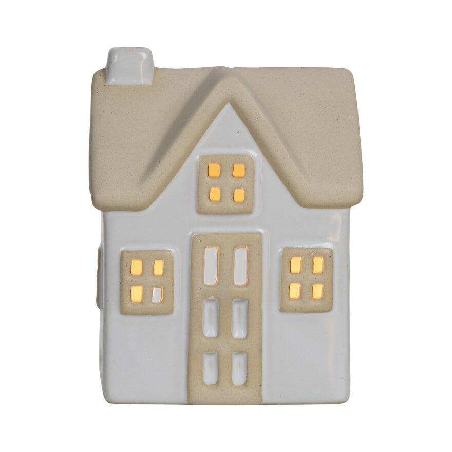 Sindig HOOD Lyshus H13.5 cm i Hvit