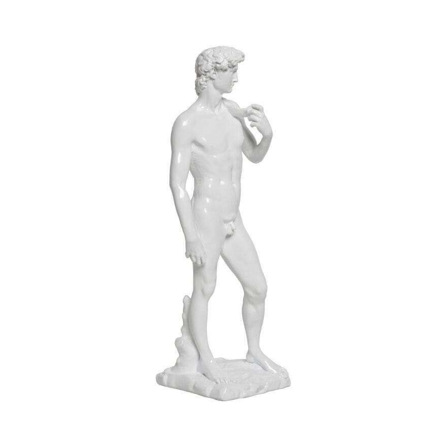 Sindig IVORY Dekorfigur H36.5 cm i Hvit