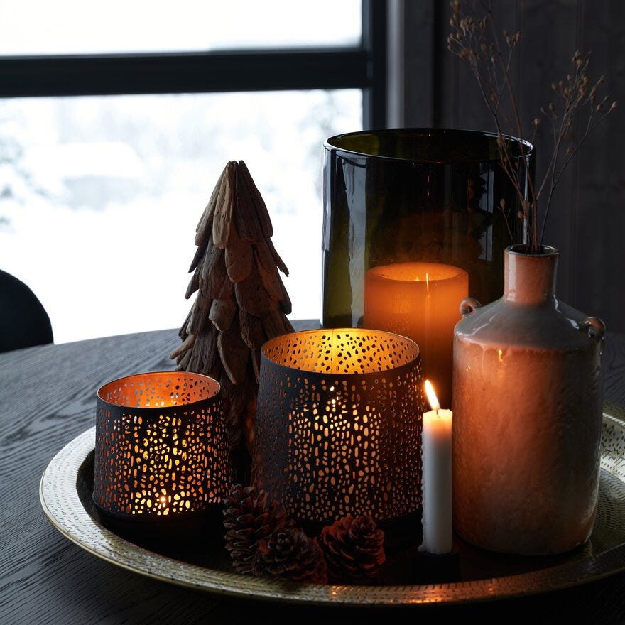 Sindig JAI Telysholder H13 cm i Svart