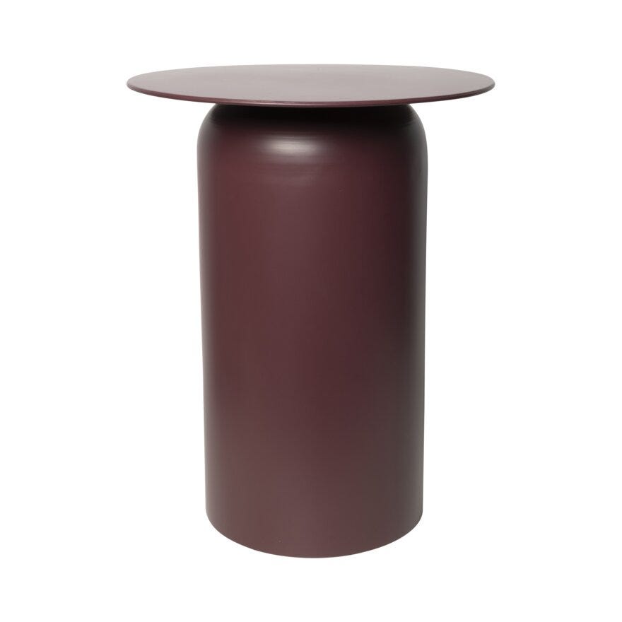 Sindig JORAN Sidebord Ø40 cm i Rød