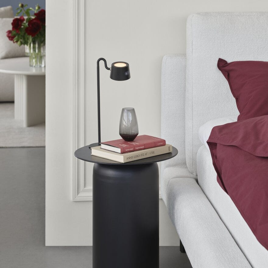 Sindig JORAN Sidebord Ø40 cm i Svart